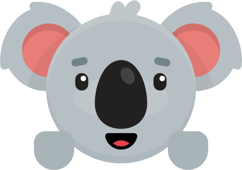 MIG mascot peeking out their head